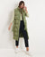 Khaki Green Maxi Padded Gilet