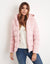 Pink Hooded Puffer Jacket