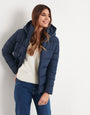 Navy Hooded Puffer Jacket