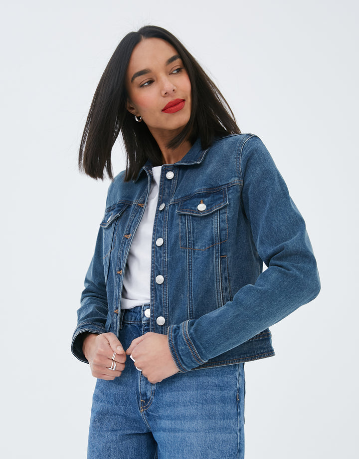 Mid Blue Wash Denim Jacket