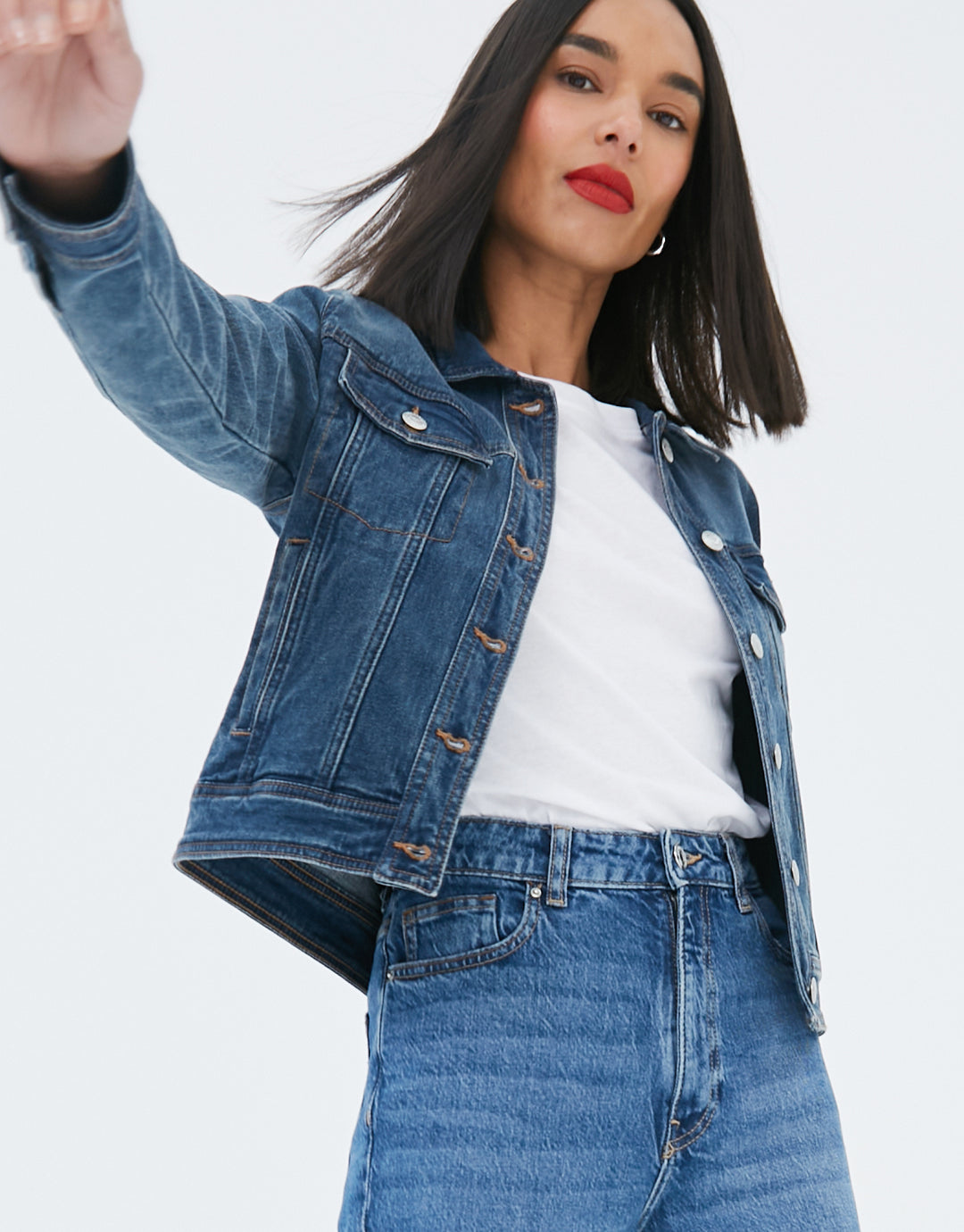 Mid Blue Wash Denim Jacket