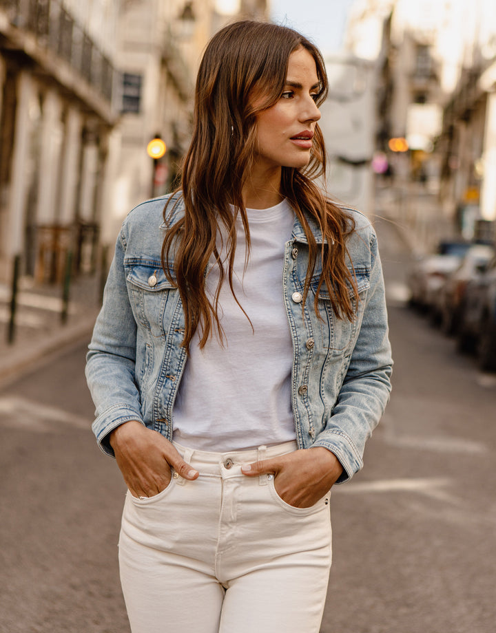 Light Blue Wash Denim Jacket