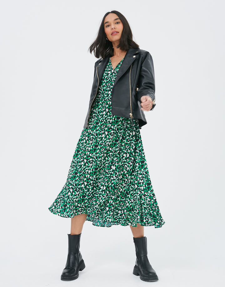 Black Faux Leather Biker Jacket