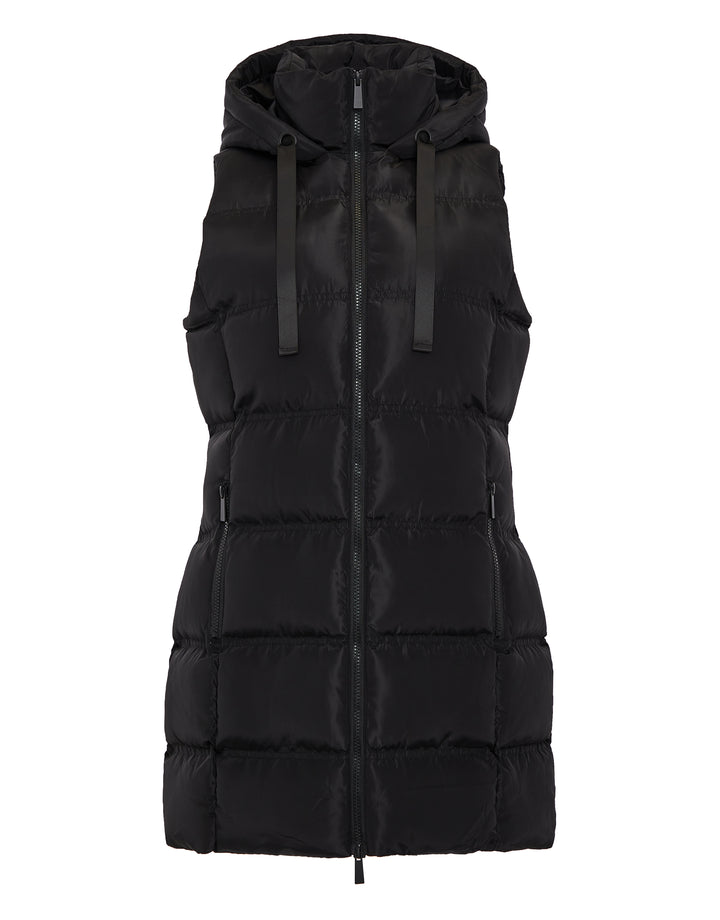 Black Sporty Padded Gilet