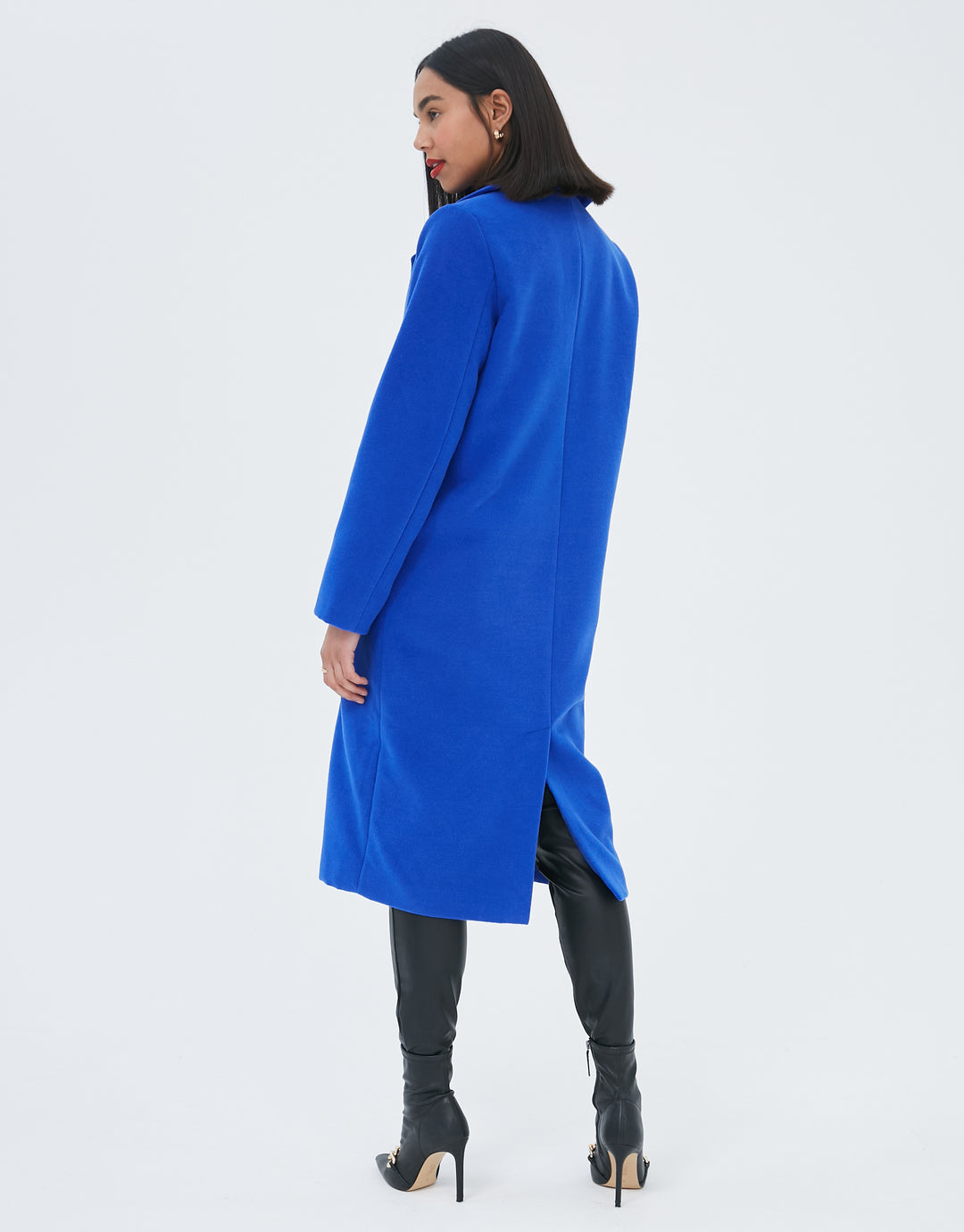 Blue Double Breasted Coat