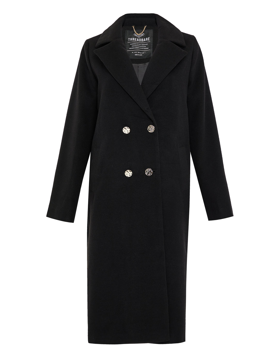 Black Double Breasted Coat