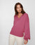 V-Neck Jumper in Pink