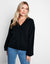 Black V-Neck Jumper