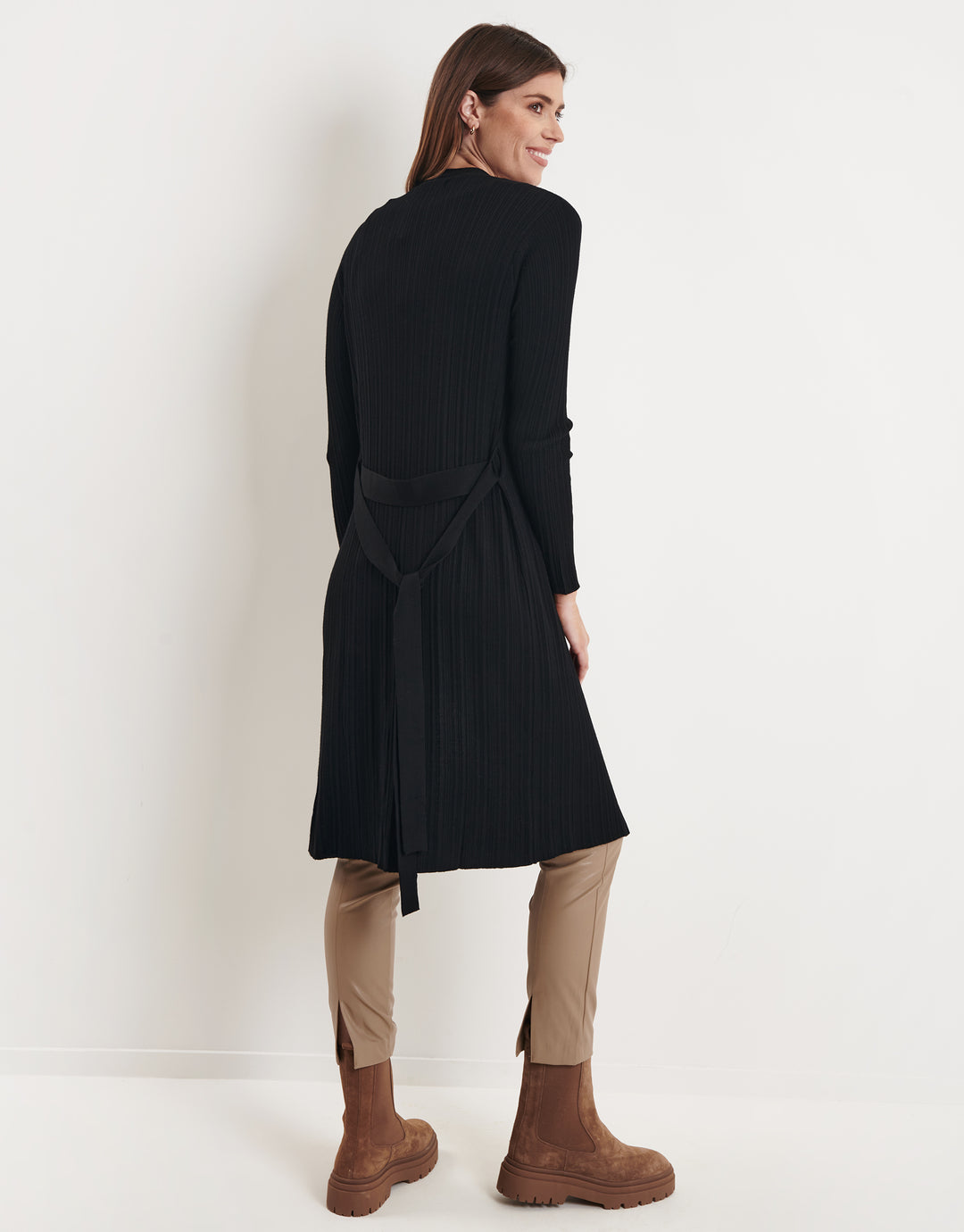 Black Longline Cardigan