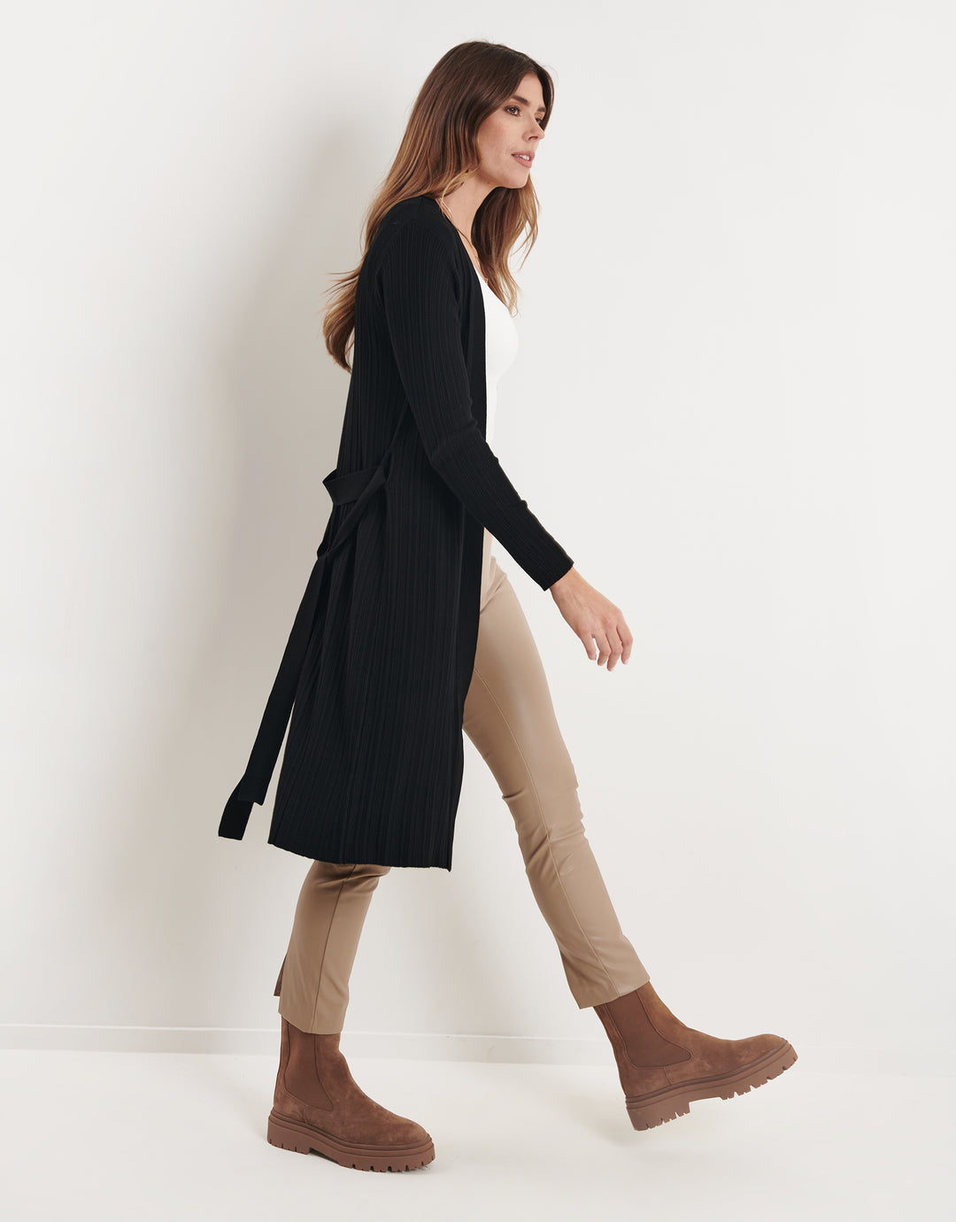 Black Longline Cardigan