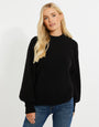 Black High Neck Knitted Jumper