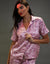 Pink Short Satin Pyjamas (2-Piece Set)