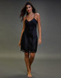 Black Satin Night Dress