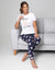 White Donut Loungewear (2-Piece Set)