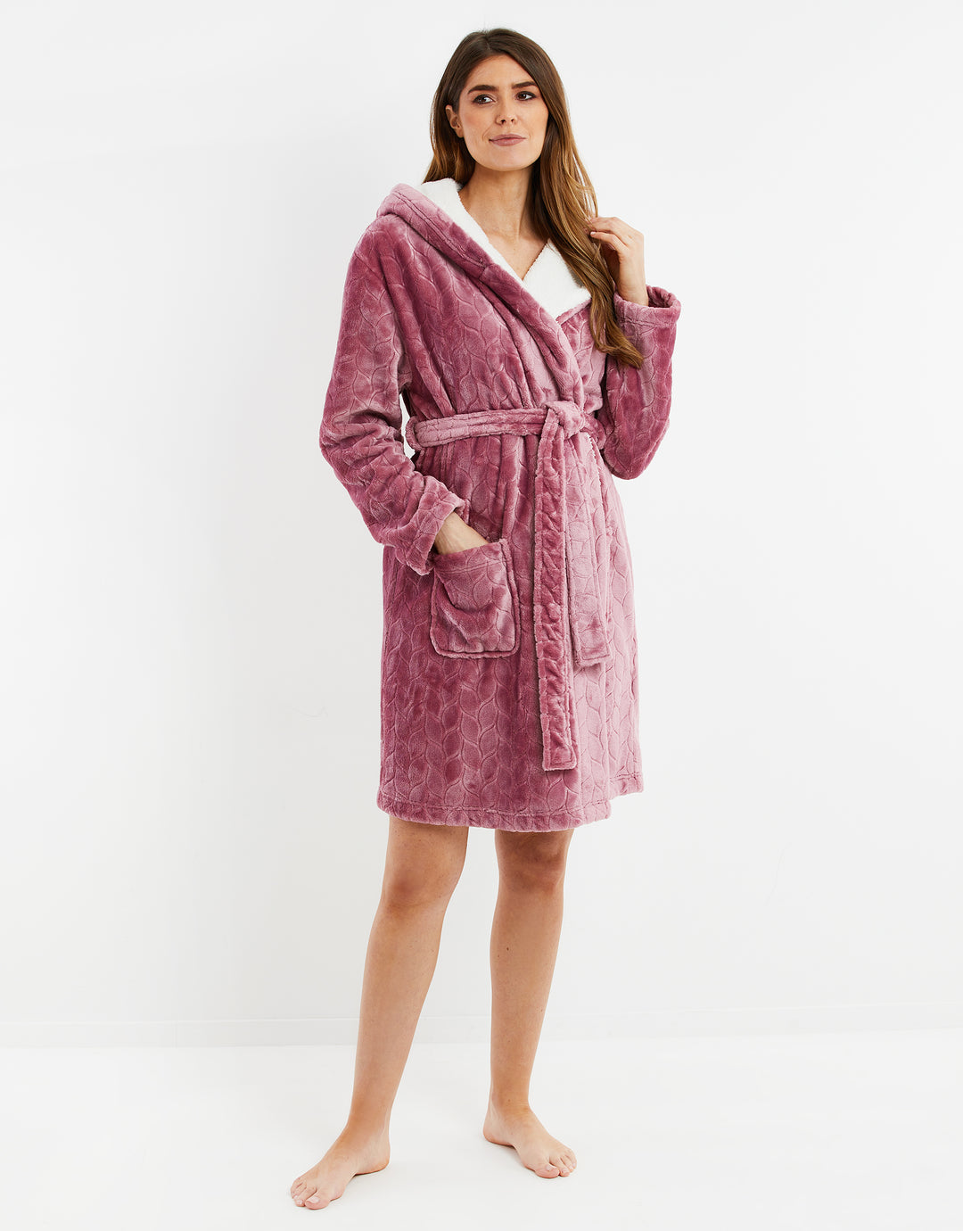 Pink Soft Touch Dressing Gown