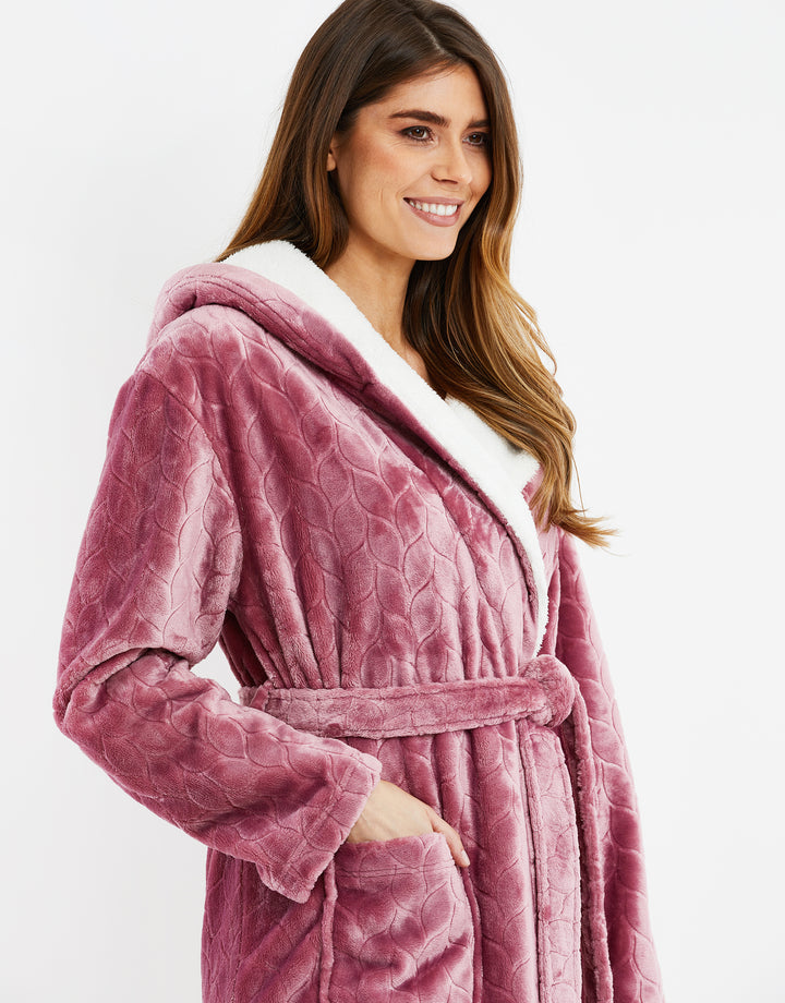 Pink Soft Touch Dressing Gown