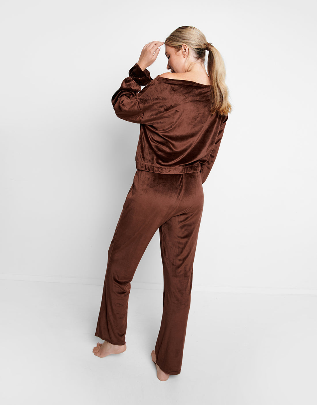 Women s Brown Loungewear 2 Piece Set Threadbare