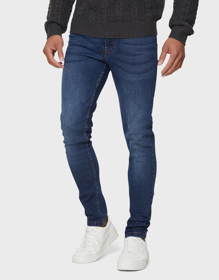 Mid Blue Super Skinny Jeans