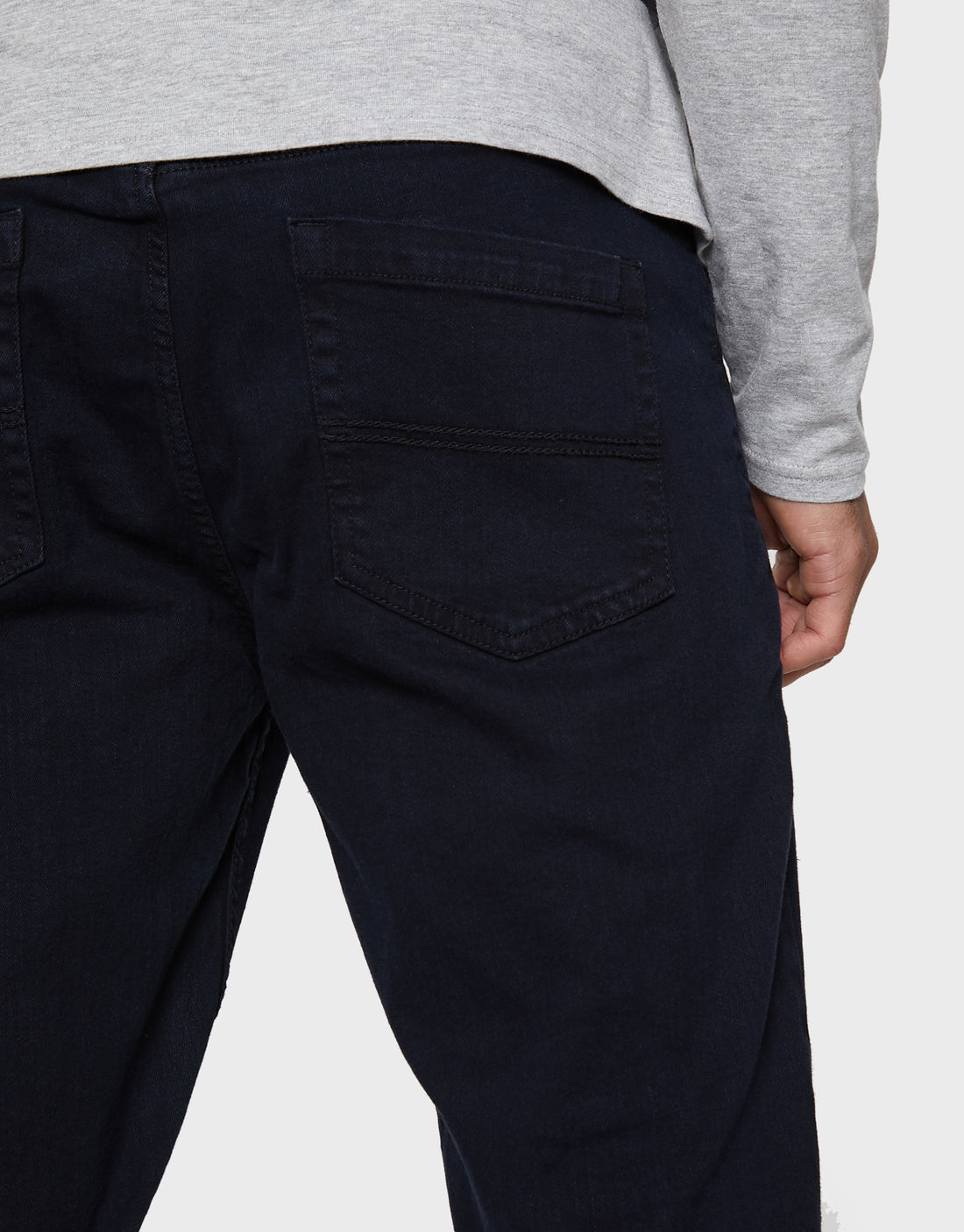 Men's Blue-Black Slim Fit Jeans – Threadbare
