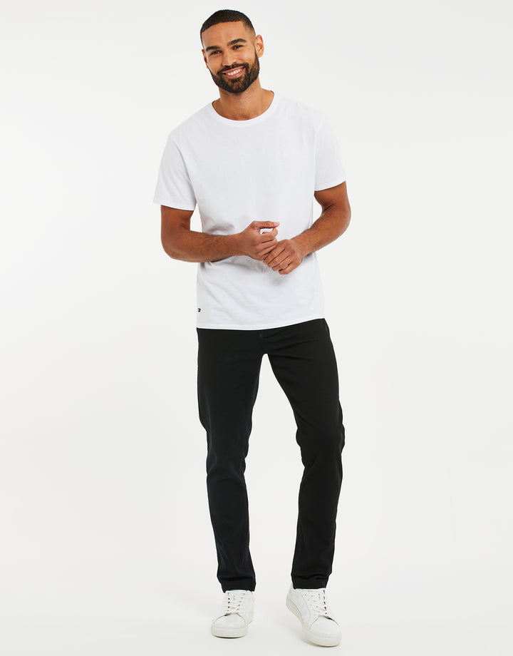 Black Belted Chino Trousers