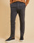 Threadbare Luxe Men's Charcoal Grey Check Semi Formal Trousers