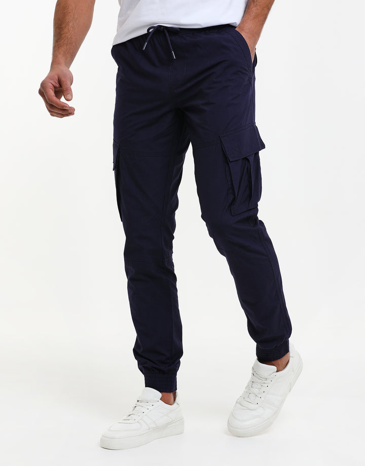 Navy Cargo Trousers