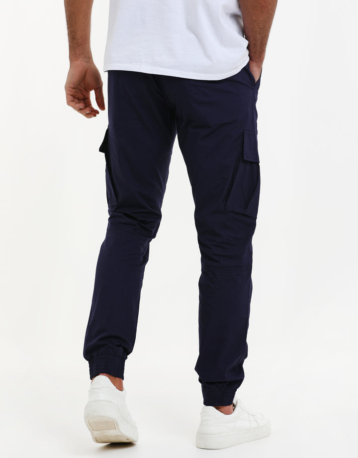 Navy Cargo Trousers