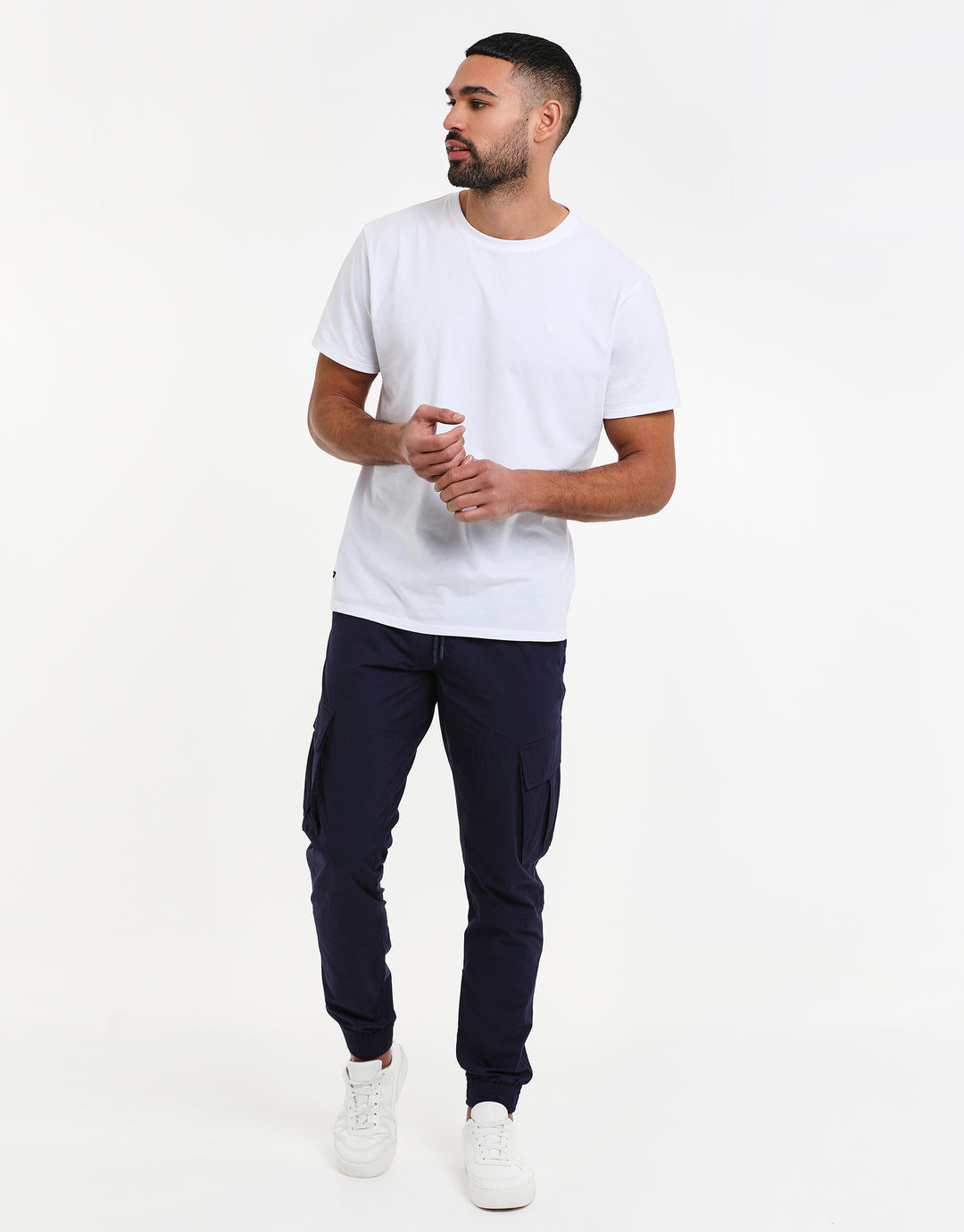 Navy Cargo Trousers