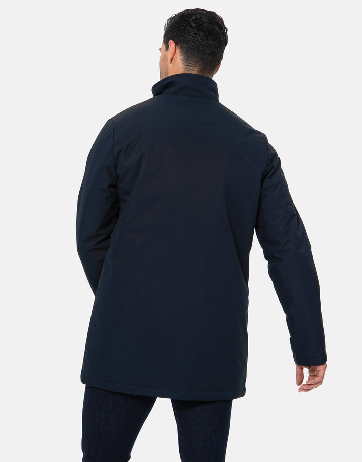 Navy Funnel Neck Lightweight Mac