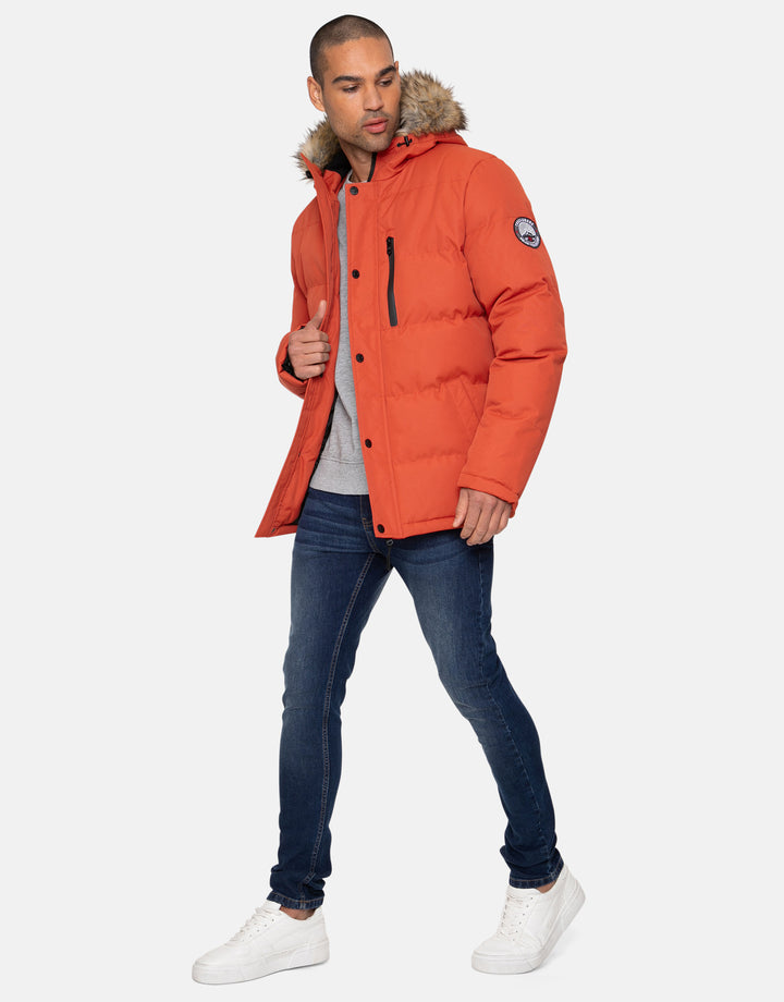 Rust Orange Parka Jacket
