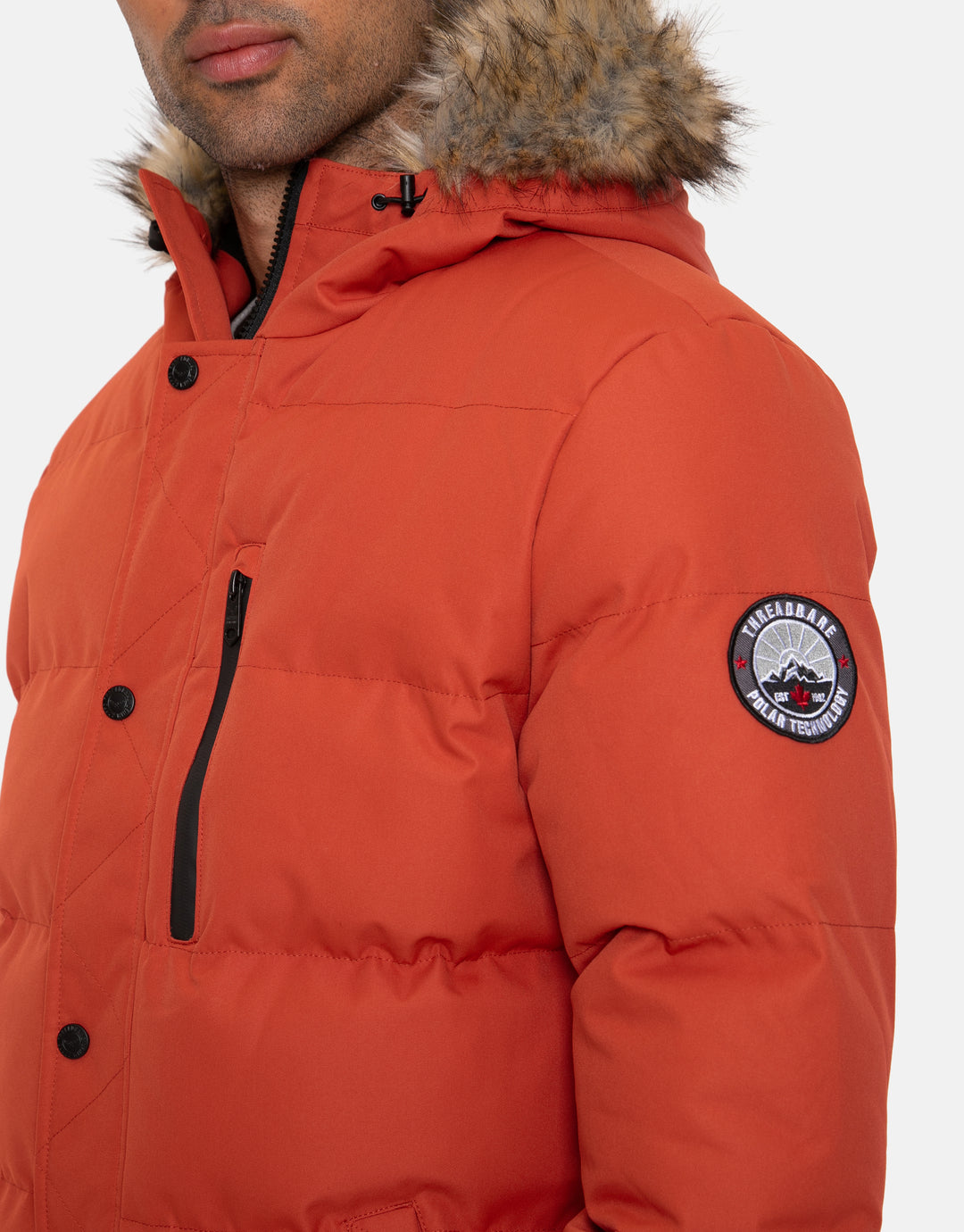Rust Orange Parka Jacket