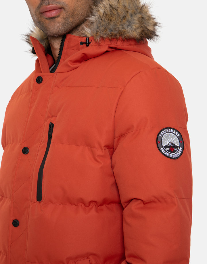 Rust Orange Parka Jacket