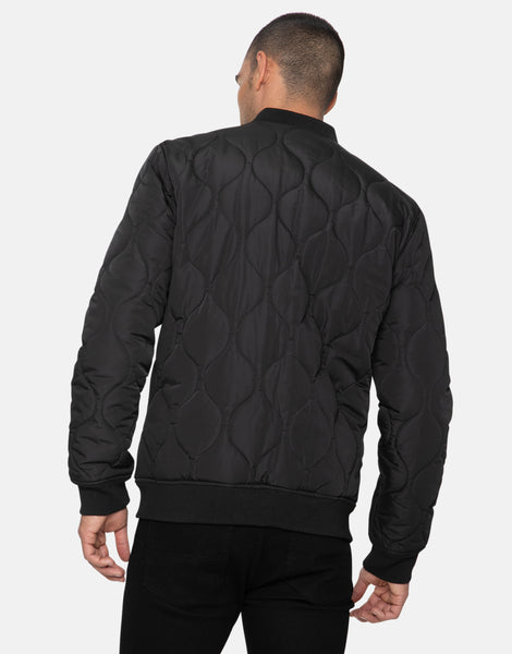 Men's Black Quilted Jacket – Threadbare