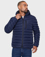 Navy Hooded Puffer Jacket
