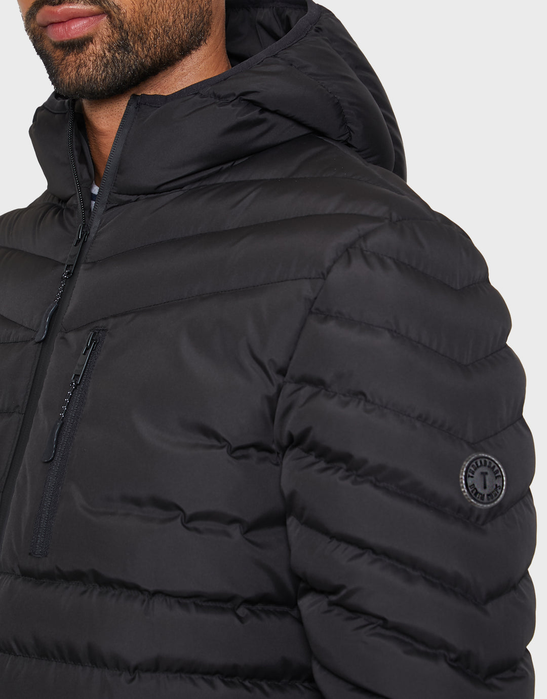 Black Hooded Puffer Jacket