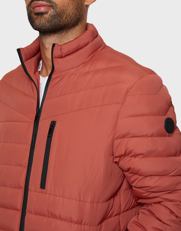 Rust OrangeLightweight Puffer Jacket