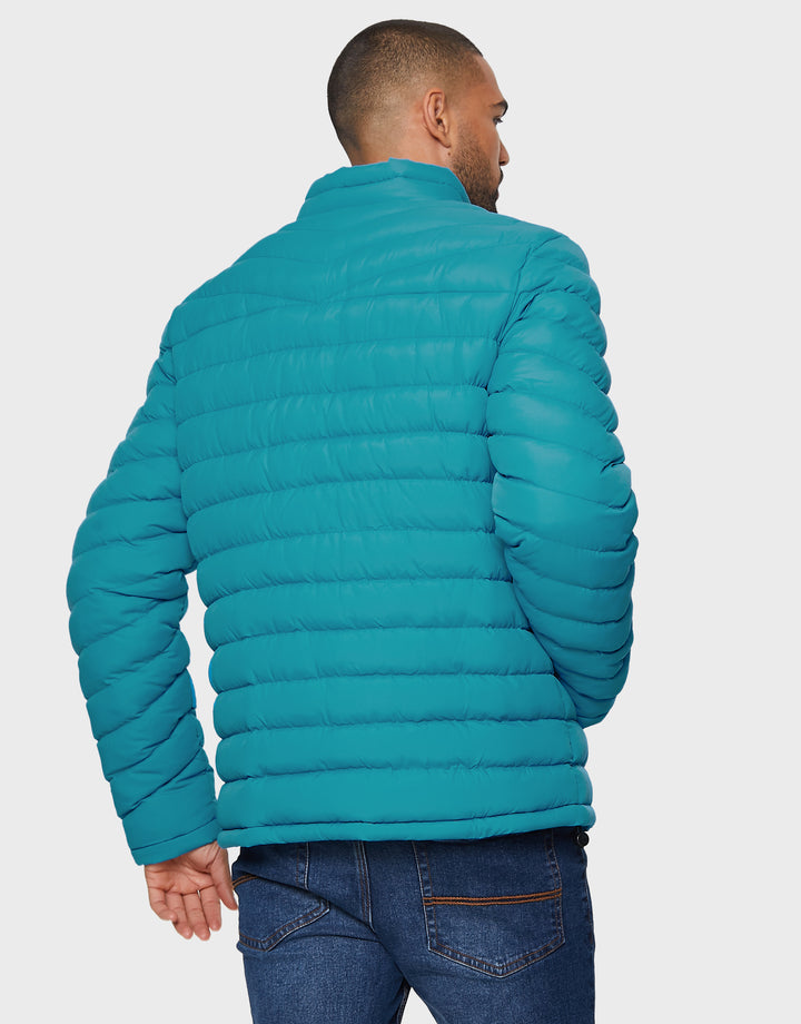 Teal Green Lightweight Puffer Jacket