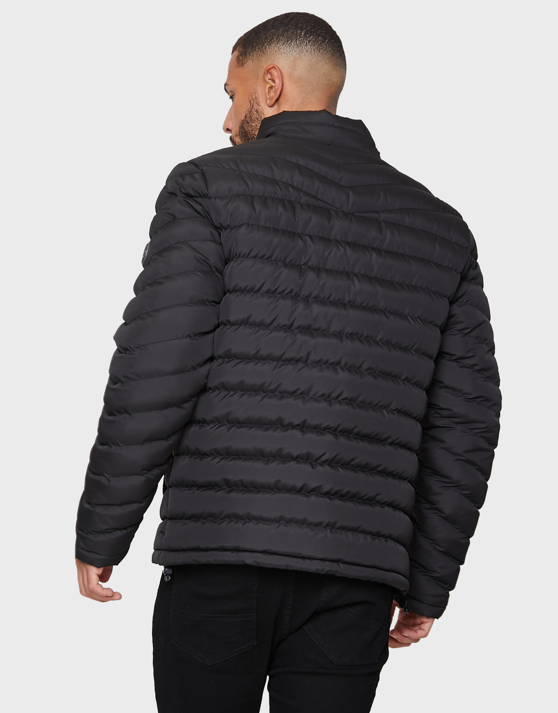 Men's Black Lightweight Puffer Jacket – Threadbare