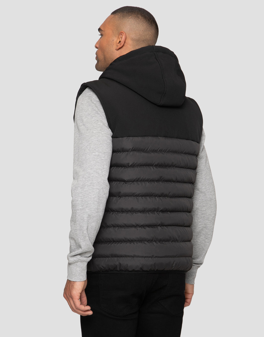 Black Hooded Gilet