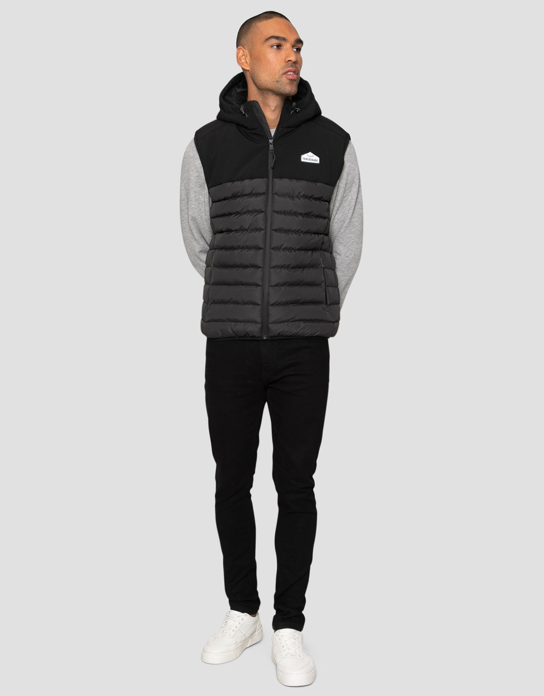 Black Hooded Gilet