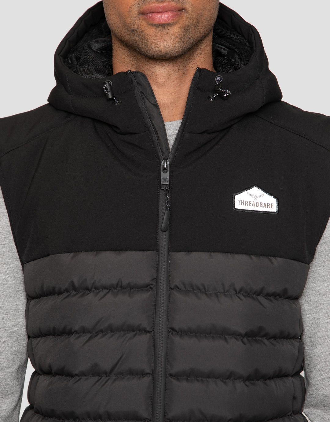 Black Hooded Gilet