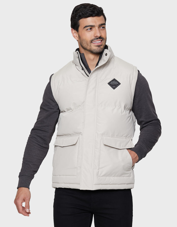 Stone Padded Gilet