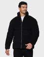 Black Cord Puffer Jacket