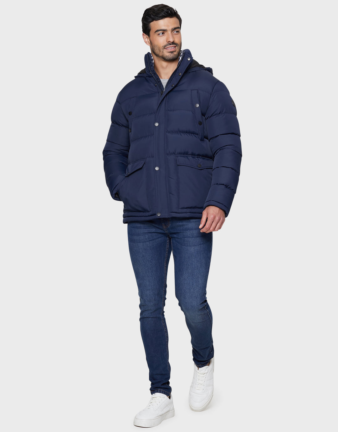 Navy Padded Jacket