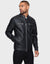 Black PU Biker Jacket