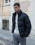 Black Funnel Neck Puffer Jacket