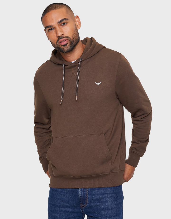 Chocolate Brown Overhead Hoodie