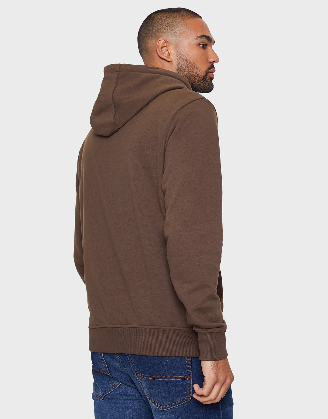 Chocolate Brown Overhead Hoodie