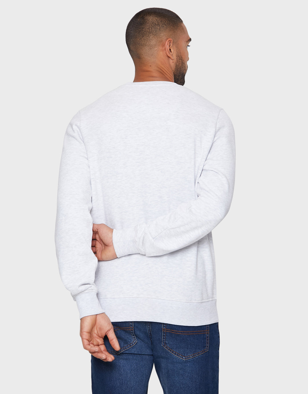 Ecru Marl Crew Neck Sweatshirt