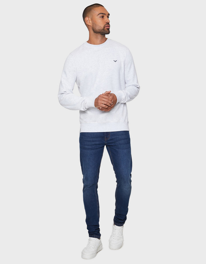 Ecru Marl Crew Neck Sweatshirt